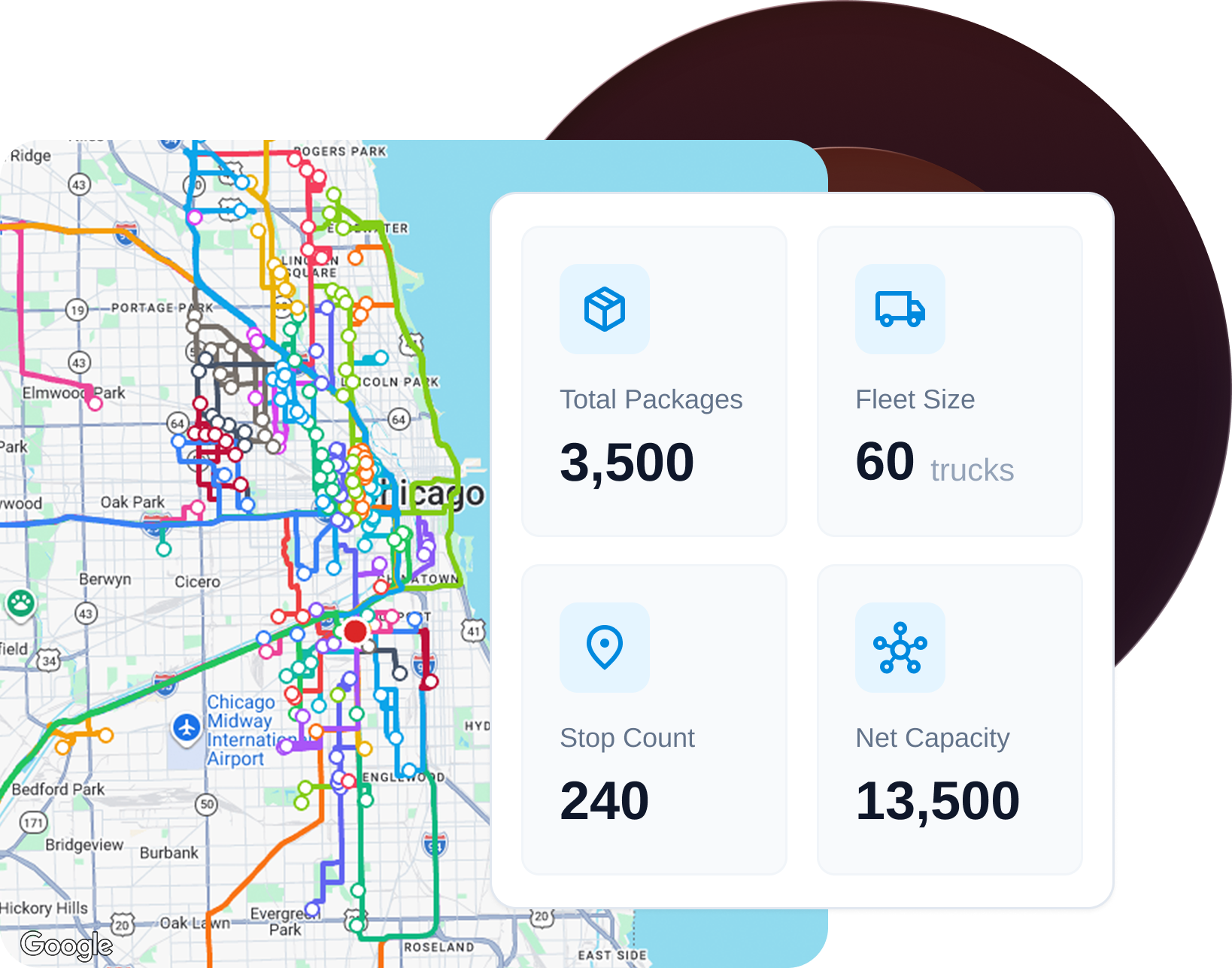 Route optimization for a more efficient fleet.